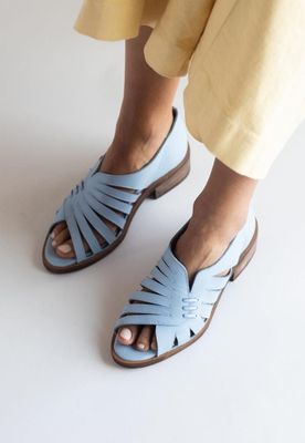 Sandalia Mujer / Mielero Celeste