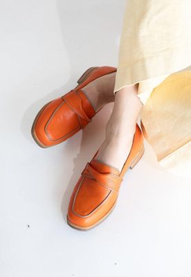 Mocasin Mujer / Capri Naranjo