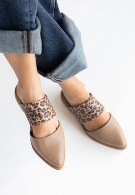 Babucha Mujer / Gaviota Café Print