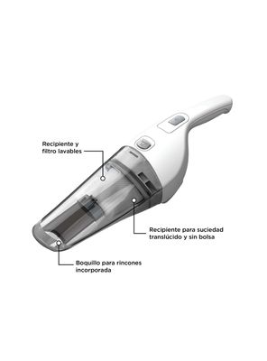 Imagen 2 del producto Aspiradora de mano 8V BLACK+DECKER HNV220V12-B2C