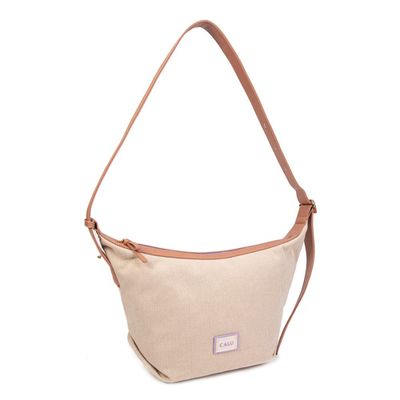 Cartera Bandolera Textura Ainhoa Camel Calu