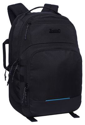 Mochila Computación Concept Negro Azul Head