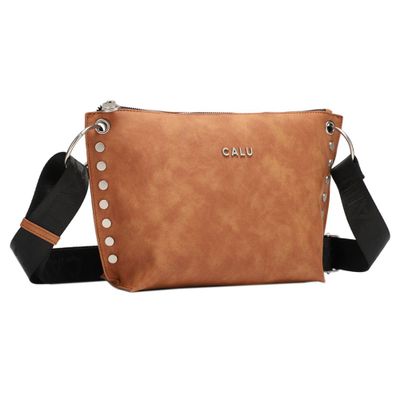 Cartera Bandolera Adisa PU Desgastado Camel Calu