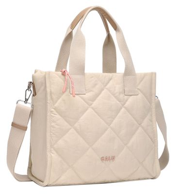 Cartera Tote Helena Acolchada Beige Calu