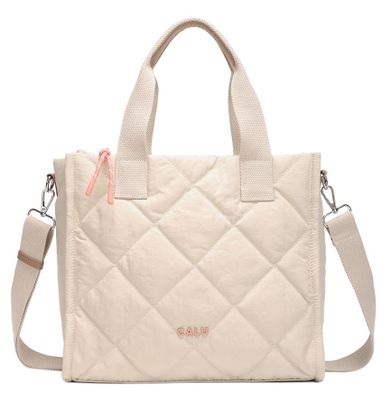 Imagen 2 del producto Cartera Tote Helena Acolchada Beige Calu