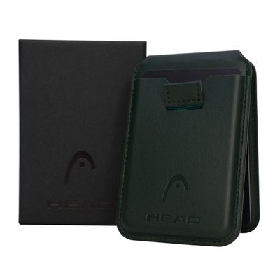 Billetera Tarjetero Magnético Vantage Premium Verde Head
