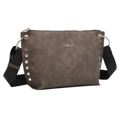 Cartera Bandolera Adisa PU Desgastado Café Calu