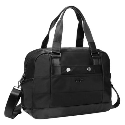 Bolso Cartera Ursula Microfibra Negro Calu