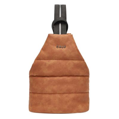 Imagen 2 del producto Mochila y Crossbody Amelie PU Camel Calu