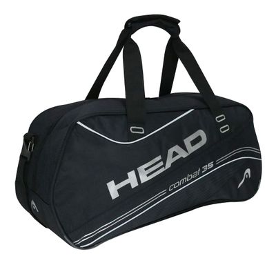 Bolso Deportivo New Combat 35 Negro Plata Head