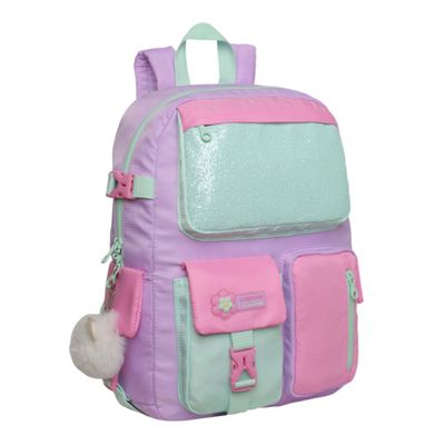 Mochila Mujer Kawaii Fusion Color Block Pastel Head