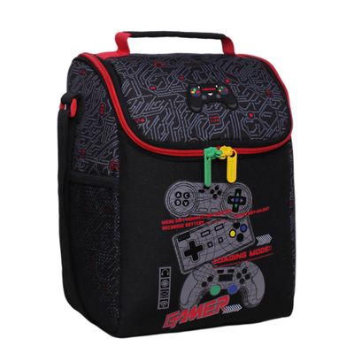 Lonchera Térmica Greenland Gamer Circuito Negro Head