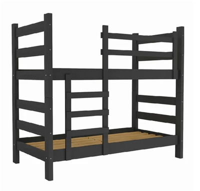 Imagen 2 del producto Camarote Litera Essenciale Cr Negro Con Escalera