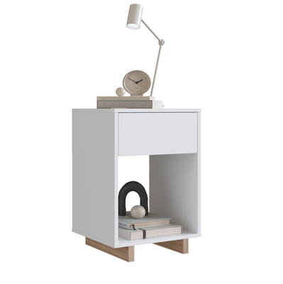 Imagen 2 del producto VELADOR 1 CAJON BLANCO NOMAD EMOVELL