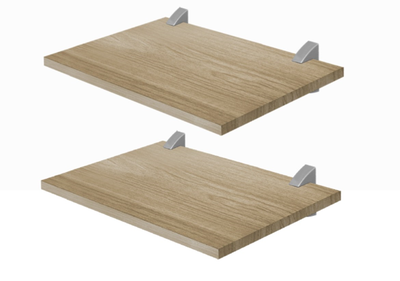 REPISAS CONCEPT40 ROBLE  PACK x2