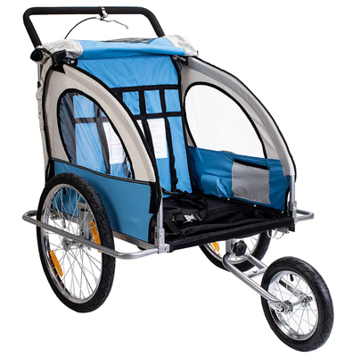 Imagen 2 del producto CARRITO TIPO COCHE CON TRAILER AZUL