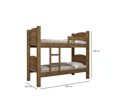 Imagen 2 del producto CAMAROTE LILIANE 1 PLAZA 0,90 x 1,90 - JEQUITIBÁ