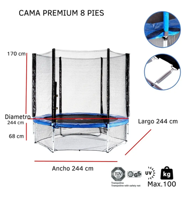 Imagen 2 del producto Cama Elástica Premium 244 cm