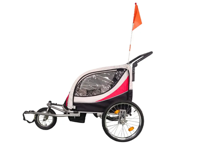 Imagen 2 del producto CARRITO JOGGER BABY TRAILER PARA 2 NIÑOS ROJO