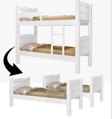 Imagen 2 del producto Camarote Liliane 1 PLaza 0.90x1.90 Blanco