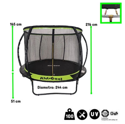 Imagen 2 del producto CAMA ELASTICA 8 PIES BLACK EDITION CURVE-PRO