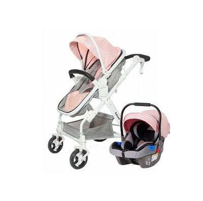 Imagen 1 del producto COCHE CUNA TRAVEL SYSTEM ROSADO