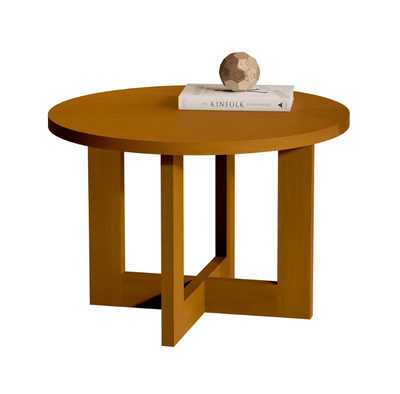 MESA DE CENTRO REDONDA BE CARAMELO