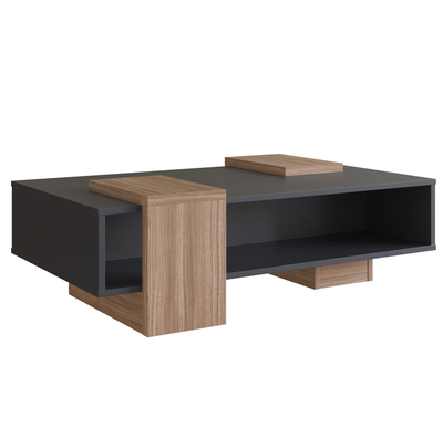 MESA DE CENTRO NEGRO CASTAÑO SENSE EMOVELL