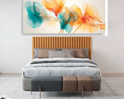 Imagen 2 del producto RESPALDO PANEL QUEEN MADERA CARAMELO 24MM