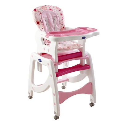 SILLA DE COMER 3 EN 1 ROSADA