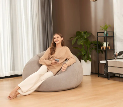 Imagen 2 del producto SILLON PUFFY GRIS INFLABLE