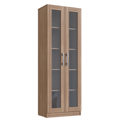 Imagen 1 del producto VITRINA 2 PUERTAS DE VIDRIO CASTAÑO EMOVELL