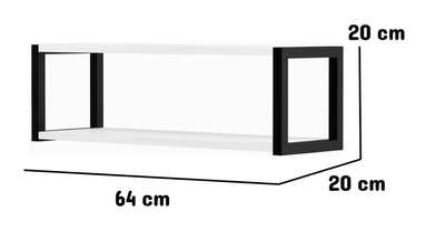 Imagen 2 del producto REPISA PARED BERLIN 2 BLANCO  