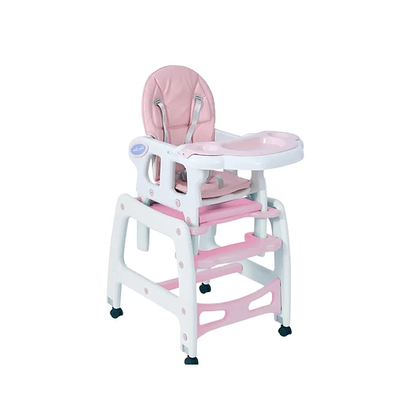 SILLA DE COMER NEW ROSA CLARO 3 EN 1