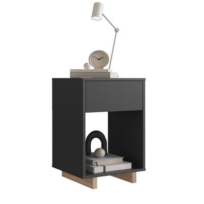 Imagen 2 del producto VELADOR 1 CAJON GRIS NOMAD EMOVELL