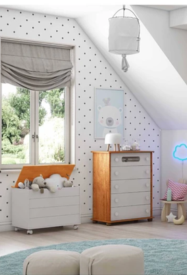 Imagen 2 del producto BAUL MADERA BLANCO TAPA MADERA