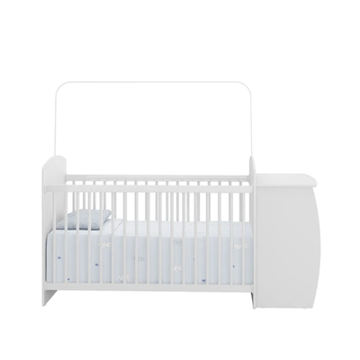 Imagen 2 del producto CUNA CON COMODA BLANCA /  GRIS CL PREMIUN