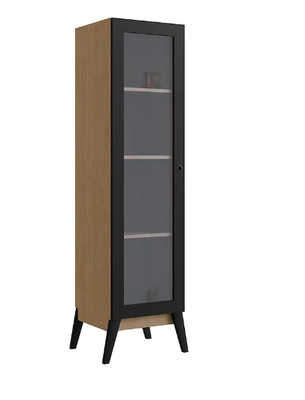 Imagen 1 del producto Vitrina 1 Puerta Amber Café/Negro