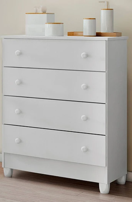 Imagen 2 del producto COMODA BLANCO MEL 4 CAJONES 