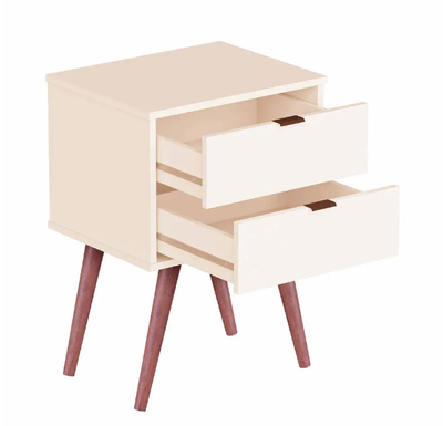 Imagen 2 del producto VELADOR PERLA LUXOR 2 CAJONES