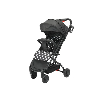 COCHE ULTRA COMPACTO AZUL PUNTOS BLANCOS