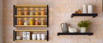 Imagen 2 del producto REPISA PARED BERLIN 3 MIEL   