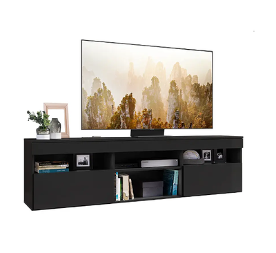 Imagen 1 del producto RACK PARIS CON 2 PUERTAS NEGRO