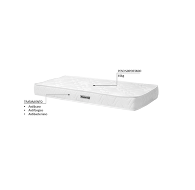 Imagen 2 del producto COLCHON INFANTIL 130X60X10 BLANCO