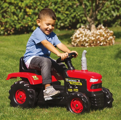 Imagen 2 del producto TRACTOR A PEDALES FARMER ROJO