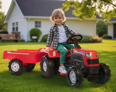 Imagen 2 del producto TRACTOR PEDALES RANCHERO ROJO