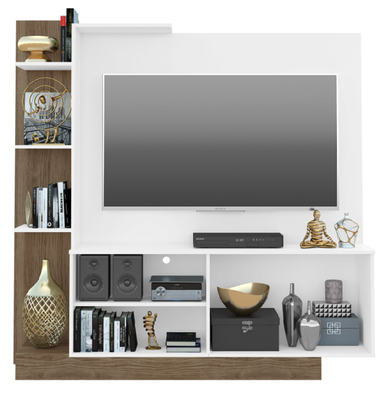 Imagen 2 del producto CENTRO ENTRETENCION RACK VERONA BLANCO/CAFÉ