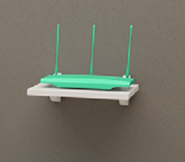 REPISAS BLANCO ROUTER PACK x2