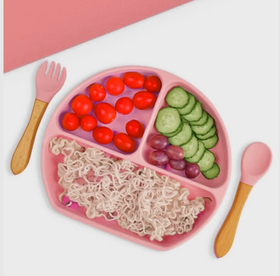 Imagen 2 del producto SET DE ALIMENTACION SILICONA ROSADO 6 PIEZAS