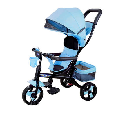 TRICICLO 4 FUNCIONES EN 1 AZUL